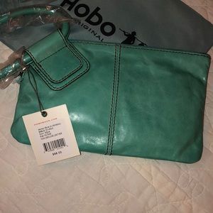 HOBO Sable wristlet in Aqua